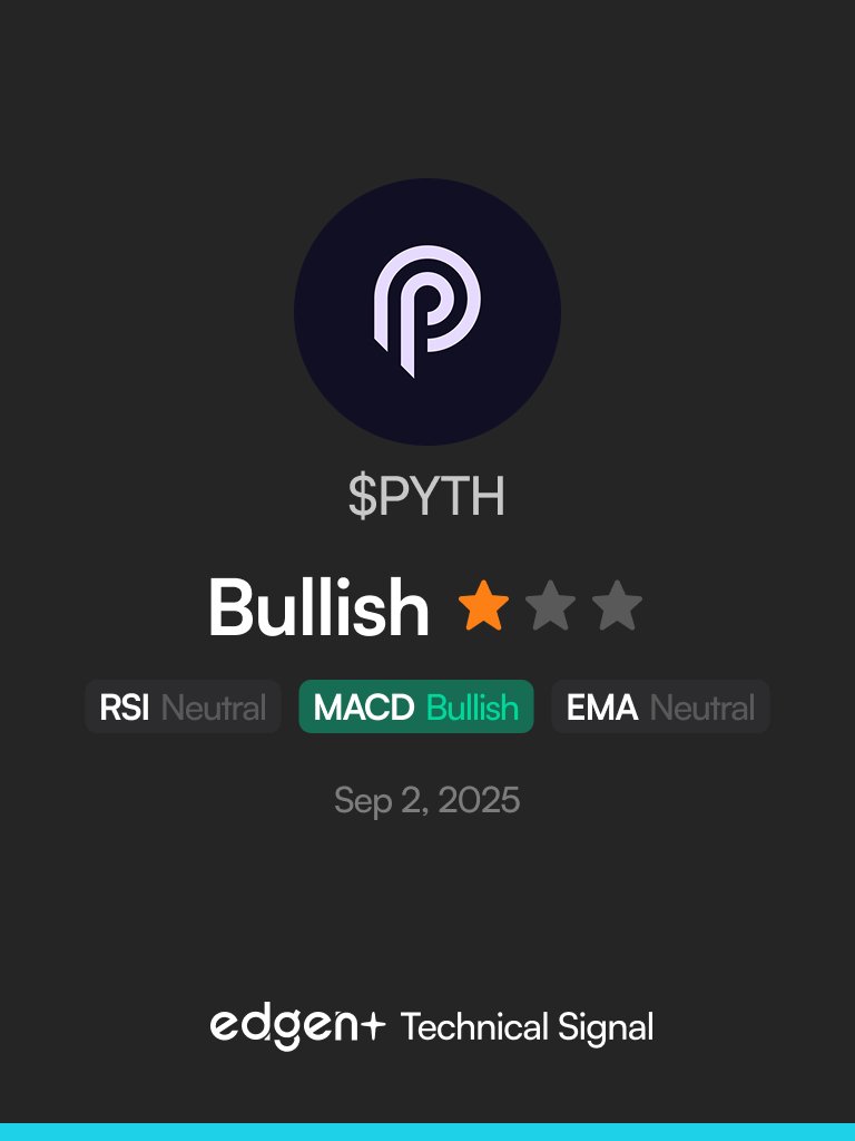 Edgen (@edgentech) on Twitter photo BULLISH CALL OF THE DAY - <a href="/PythNetwork/">Pyth Network ๐ฎ</a>
your favorite memecoin trends for 48 hurs.
meanwhile, $PYTH is officially getting US GDP data on-chain.
one of these is vaporware ๐จ
the other is real-world infrastructure ๐งต BULLISH CALL OF THE DAY - <a href="/PythNetwork/">Pyth Network ๐ฎ</a>
your favorite memecoin trends for 48 hurs.
meanwhile, $PYTH is officially getting US GDP data on-chain.
one of these is vaporware ๐จ
the other is real-world infrastructure ๐งต