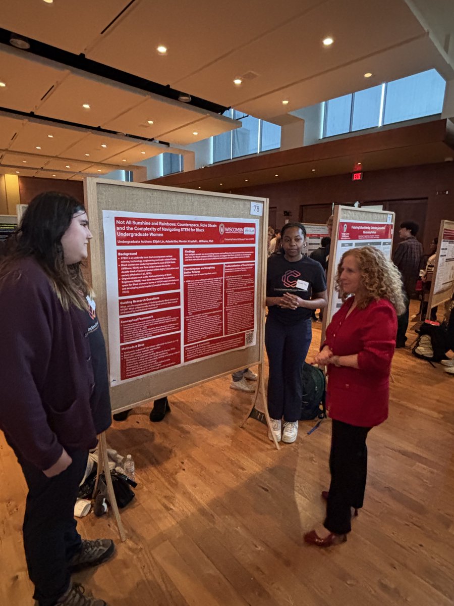 Reflecting on a #BackToSchool highlight as #Ed_PERC #cSERT gears up for a the AY: last Spring our symposium poster drew a visit from <a href="/uwchancellor/">Chancellor Jennifer Mnookin</a> Mnookin! Excited for new projects &amp; to work with our new &amp; returning undergrad/grad research associates! 
 <a href="/UWMadison/">UW–Madison</a> <a href="/UWMadEducation/">UW–Madison School of Education</a>