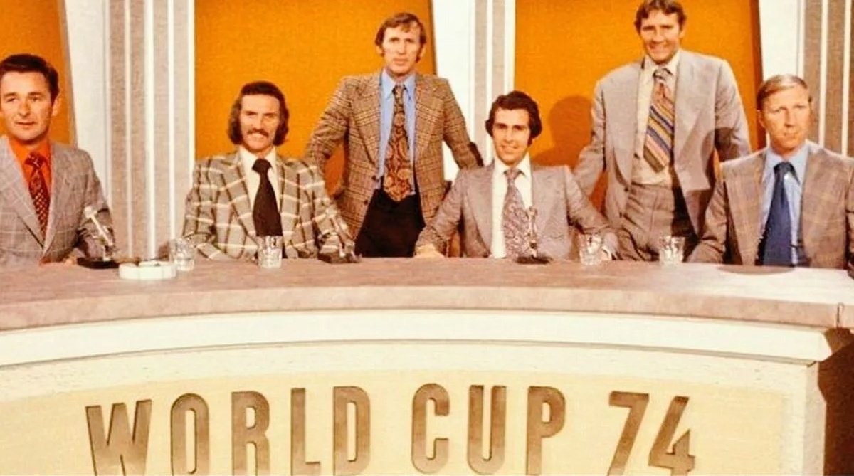 footballmemorys's tweet image. ITV&apos;s WorldCup &apos;74 pundit team 

#ITVFootball #Pundits #WorldCup