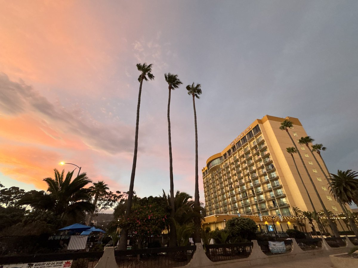 Great view of <a href="/CrownePlaza/">Crowne Plaza Hotels & Resorts by IHG</a> from the Ventura Promenade this evening at sunset.