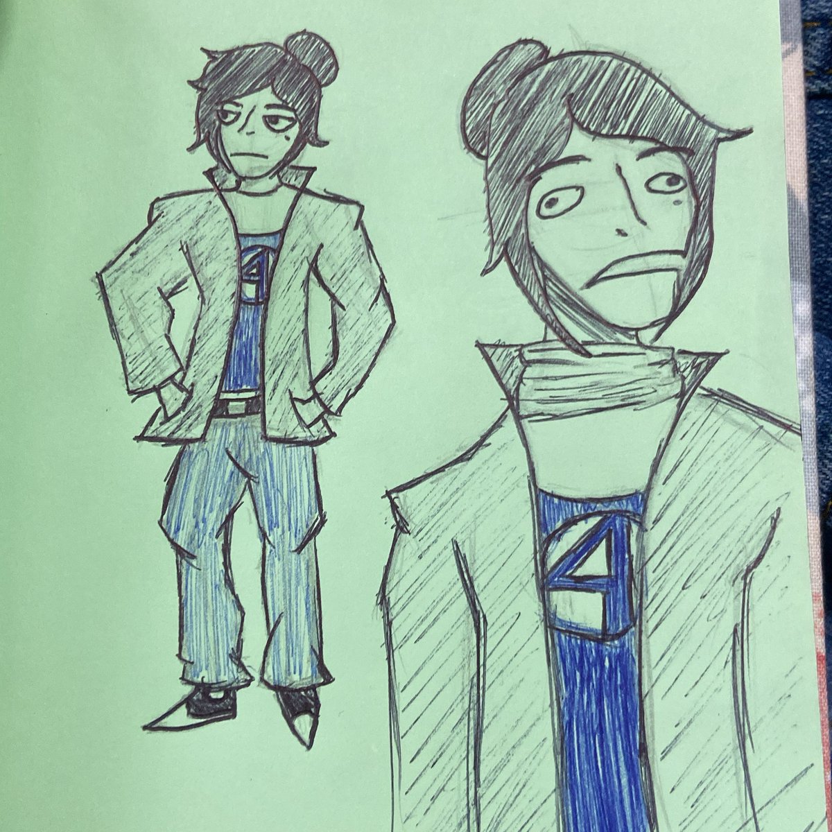 I drew the outfit I wore today to Uni