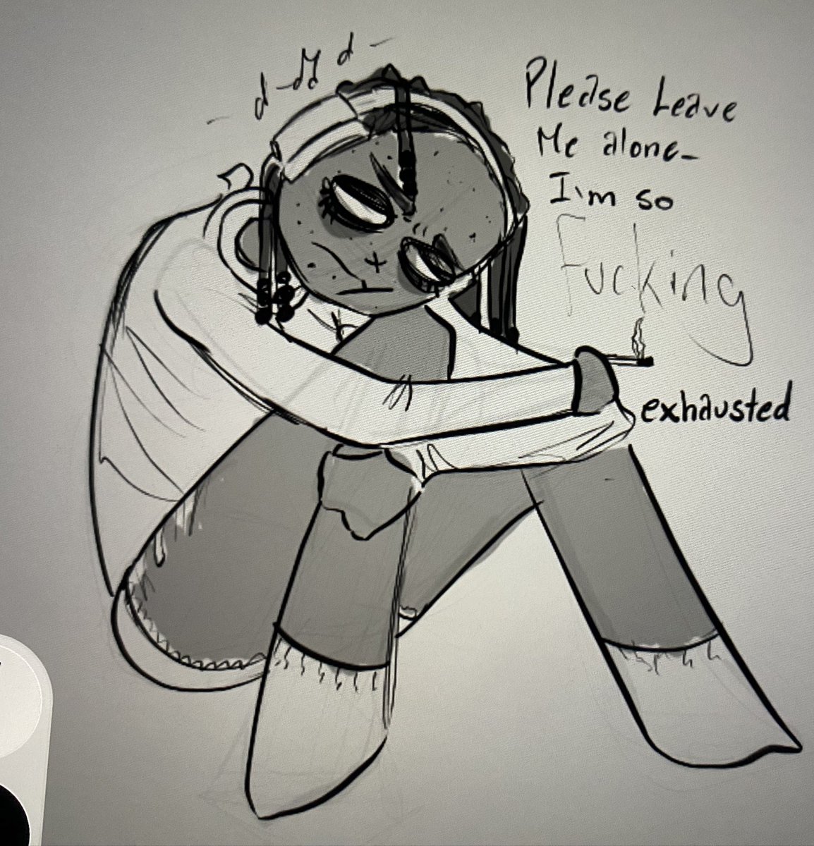 I wanna so drugs so bad
I just need something to make me feel something else before I loose my fucking mind