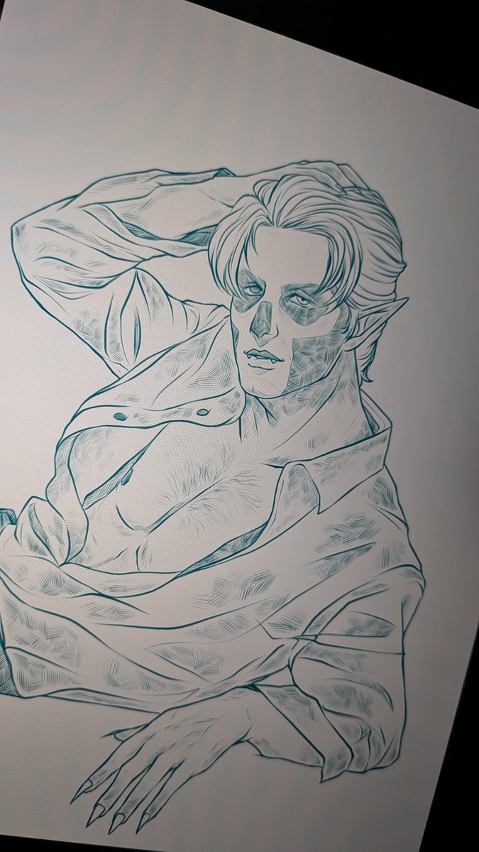 KanaAiysoublood's tweet image. In the works 😉💜 #Ghost #Terzo