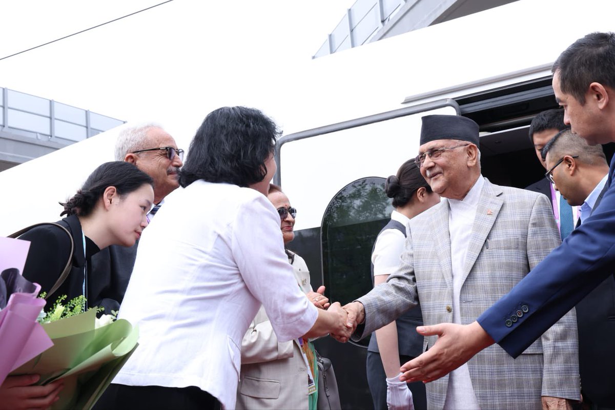 kpsharmaoli's tweet image. Hello Beijing! 
Arrived on a fast train from Tianjin after successfully completing the SCO Plus Summit. 
The excitement continues—