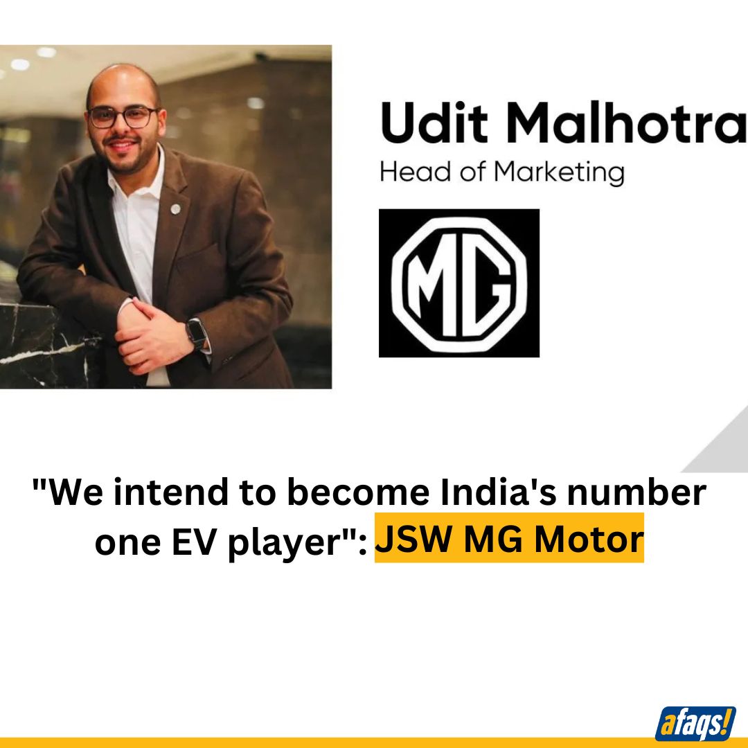 JSW MG Motor’s “EV Sahi Hai” campaign tackles cost and range concerns to drive EV adoption, with Udit Malhotra outlining the brand’s strategy to lead India’s EV transformation.  shorturl.at/Uot10
<a href="/MGMotorIn/">Morris Garages India</a>  <a href="/indianrockers/">Udit Malhotra</a> #EVSahiHai #ElectricVehicles #Marketing