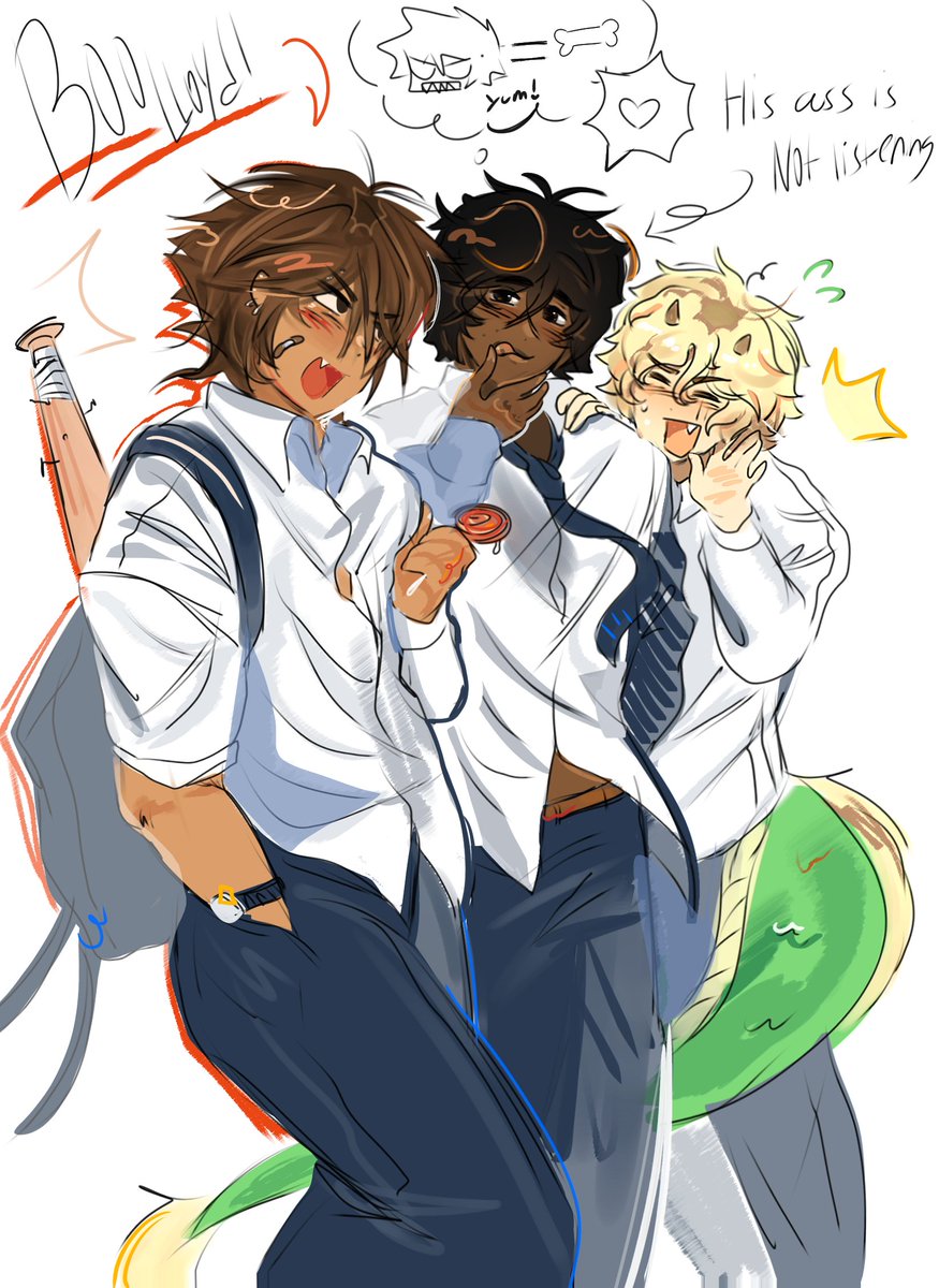 Lazy doodle Kai Cole and Lloyd #ninjagokai #NinjagoDragonsRising