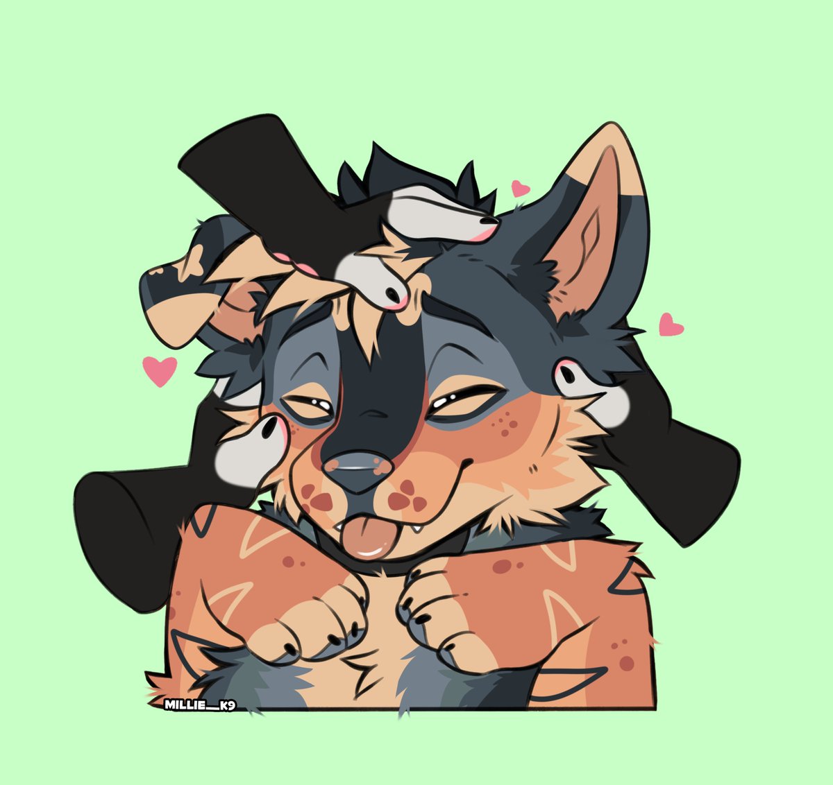 Millie_K9's tweet photo. Pat the puppy!!🐶 [ych] https://t.co/Qj4rVrfQ0F