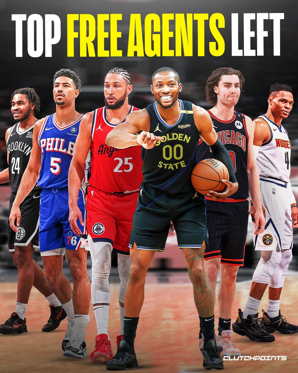 Training camp is just around the corner, and the free-agent market is still full of big names.

Russell Westbrook, Ben Simmons, Josh Giddey, Jonathan Kuminga, Cam Thomas, and Quentin Grimes remain unsigned as the new season looms.

That’s six players with starting-level talent,