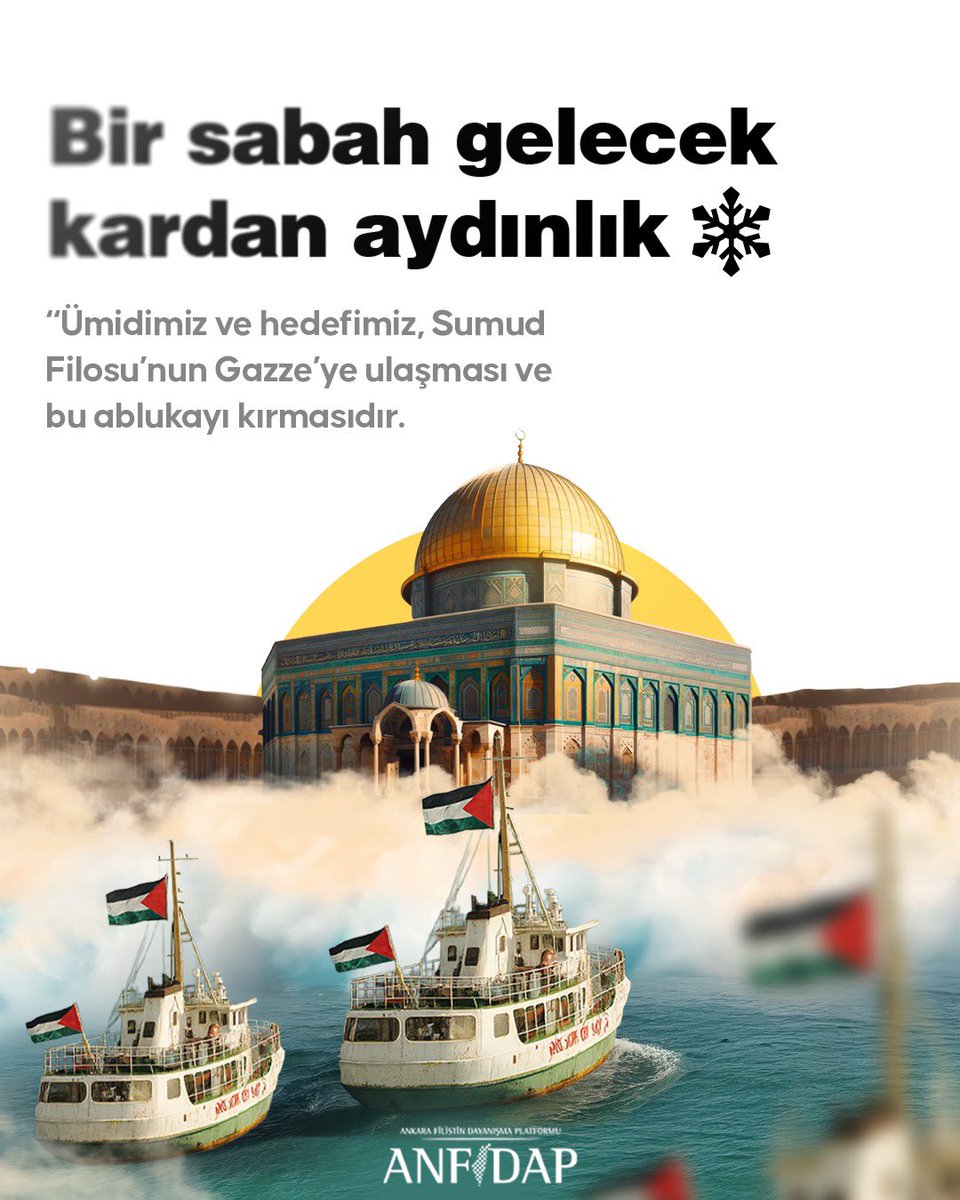 Küresel Sumud Filosu, Gazze’deki gayri insani ve vahşi ablukanın kırılması amacıyla hedefine kilitlenmiş, yüksek vicdani bir harekettir.

Bu büyük vicdani yürüyüşte bulunmayı; insani, İslami ve vicdani bir sorumluluk ve aynı zamanda büyük bir onur olarak görüyoruz.
