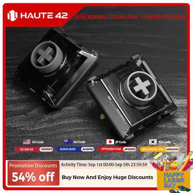 Haute42 x Kailh Shadow Hunting  ロープロファイル キースイッチ 【¥841】-アリエク特価アラート