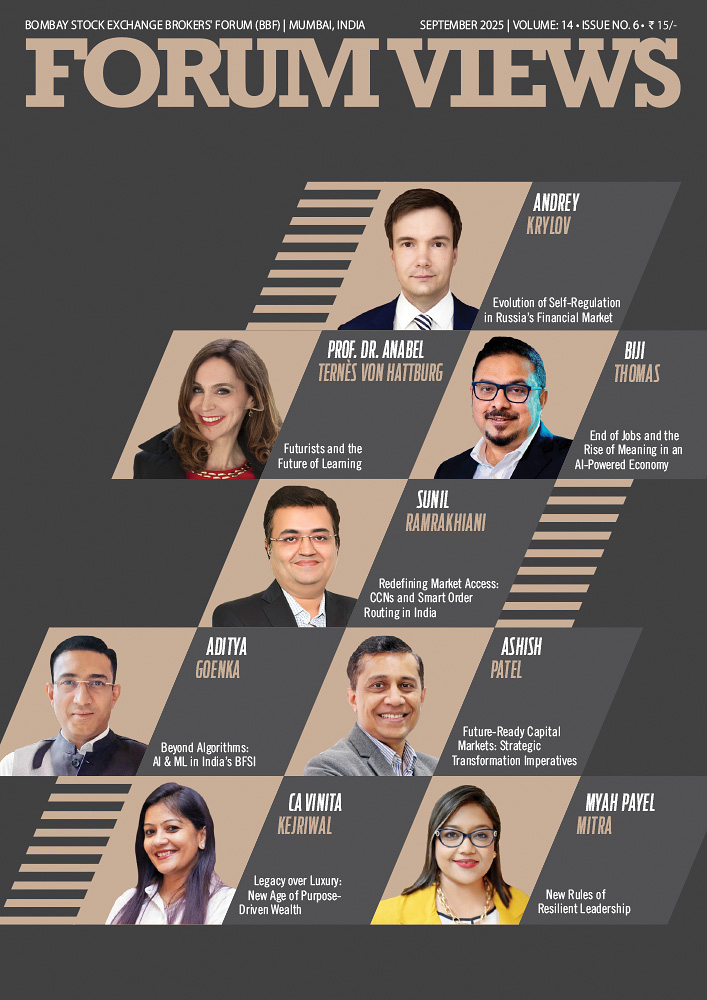 BBF releases the September 2025 edition of FORUM VIEWS - Capital Market and Lifestyle Magazine

Digital edition: brokersforumofindia.com/magazines.php

#globalinsights #economy #capitalmarkets #compliance #lifestyle #forumviews #bbfindia