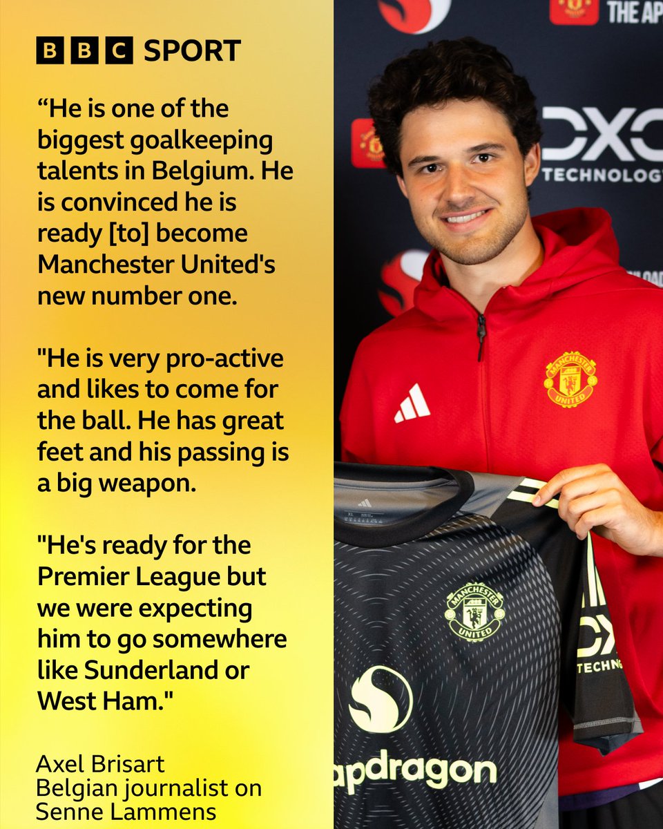Is Senne Lammens ready to become Manchester United's No.1? 

The Belgian is a "big talent" but experts have been surprised by the transfer. 🤔 

#MUFC #BBCFootball