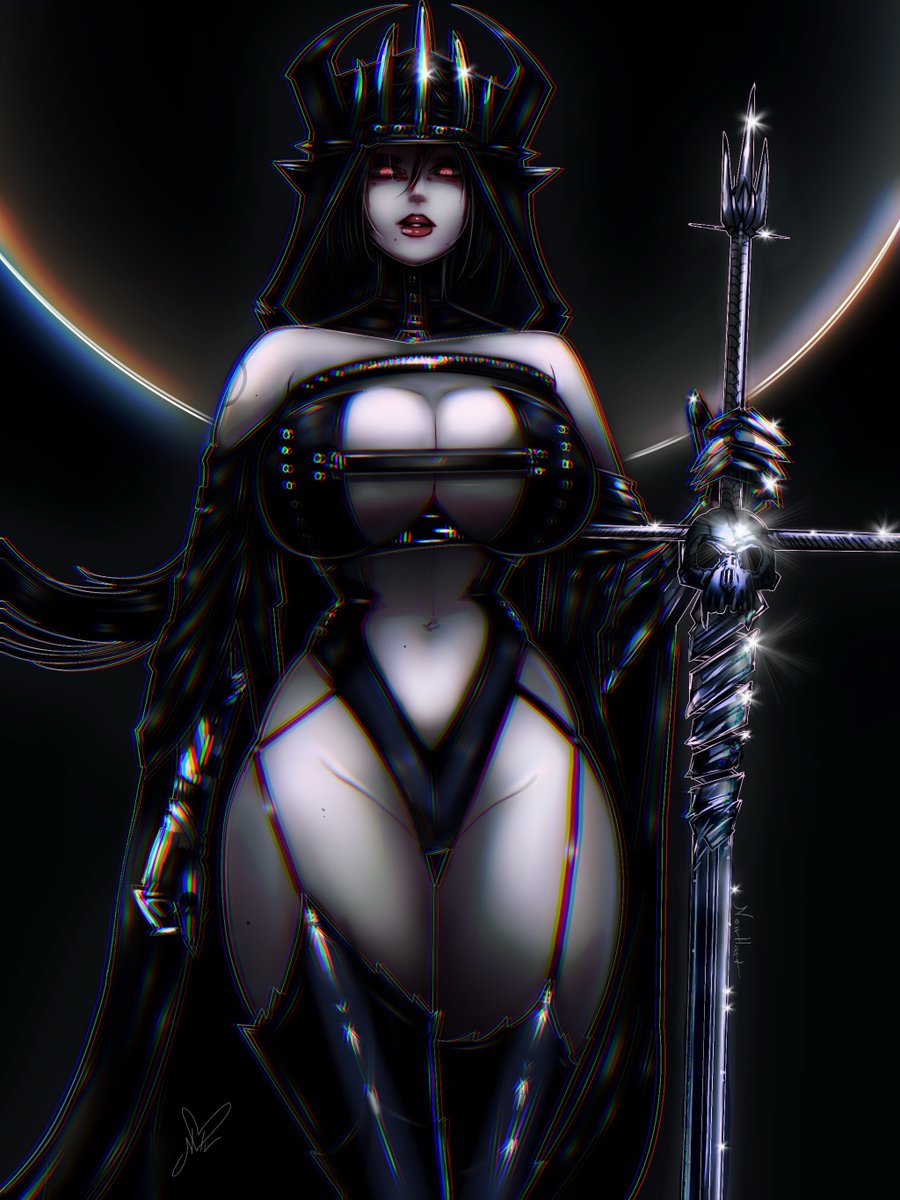 NoirhartEve's tweet photo. Some more of my OC Morgana 🖤 https://t.co/0LRgmJSNOv