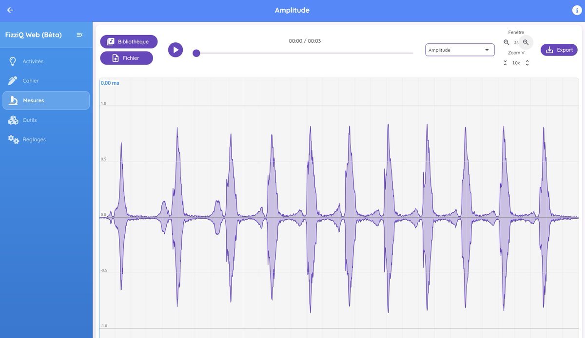 🚀 Découvrez la version bêta de FizziQ Web : toute l’ergonomie de FizziQ, maintenant sur ordinateur 💻 pour explorer le son et la cinématique en classe ou à la maison.
👉 Testez la web app : fizziqweb.web.app
Vos retours nous intéressent !
<a href="/Edu_Num/">Éducation Numérique</a> <a href="/Fondation_Lamap/">Fondation La main à la pâte</a> <a href="/Eduscol/">éduscol</a>