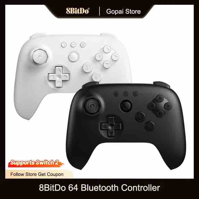 8Bitdo 64 Bluetooth コントローラー 【¥3,243】-アリエク特価アラート