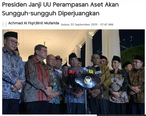 Ferry Koto (@ferrykoto) on Twitter photo Nah, begitu dong pak Presiden <a href="/prabowo/">Prabowo Subianto</a>
Good job, bapak 👍👍👍👍
Ndak sia2 sy teriak2, dan diamuki akun2 pendukung bpk yg tetap setia bela dan puja-puji bapak, walau faktanya yg dibutuhkan kritik ke bapak. 😂
Bagaiman tukang puja-puji? Insaf mulai sekarang?
. Nah, begitu dong pak Presiden <a href="/prabowo/">Prabowo Subianto</a>
Good job, bapak 👍👍👍👍
Ndak sia2 sy teriak2, dan diamuki akun2 pendukung bpk yg tetap setia bela dan puja-puji bapak, walau faktanya yg dibutuhkan kritik ke bapak. 😂
Bagaiman tukang puja-puji? Insaf mulai sekarang?
.