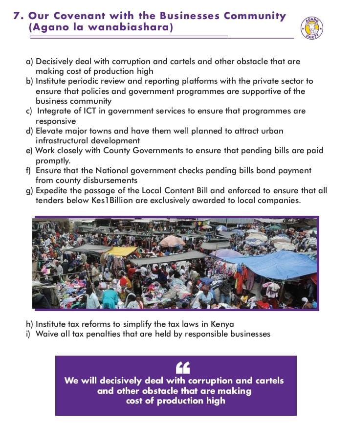 AganoPartyke's tweet photo. Agano Party stands with wanabiashara.
We will decisively deal with corruption, cartels, and all barriers increasing the cost of doing business. Local businesses deserve fair opportunities, timely payments, and simplified tax systems.
#AganoParty
#MainaAndKingangi https://t.co/sGHKIubqcy