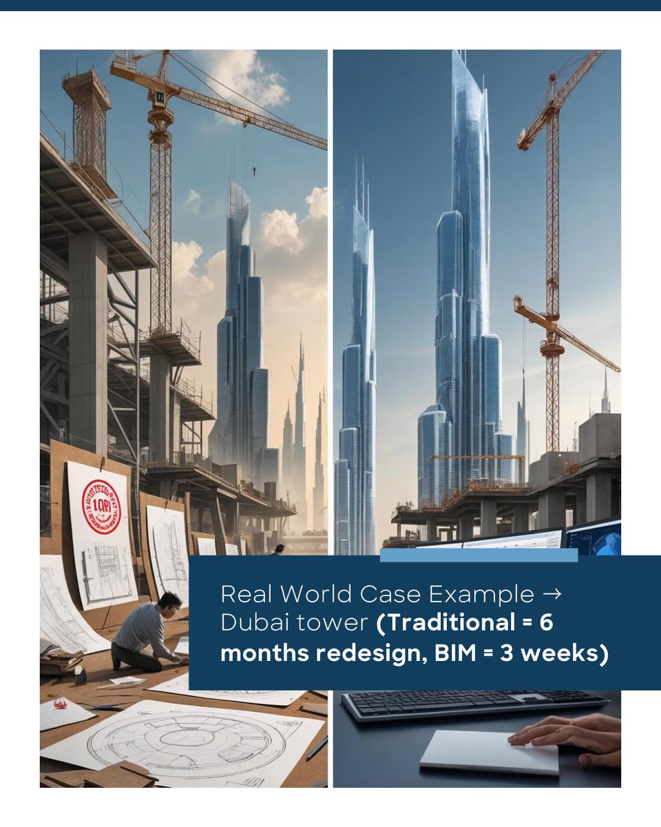 Arkancein's tweet image. 📍 Real-world proof: A Dubai tower redesign took 6 months in CAD… but only 3 weeks with BIM.
🎓 Your future depends on how you handle change. Learn BIM today.
🔗 hello.arkance.world/bim-for-design
#BIMWorkflow #LearnBIM #RevitTraining #DigitalConstruction #SmartBuilding #ArkanceIN