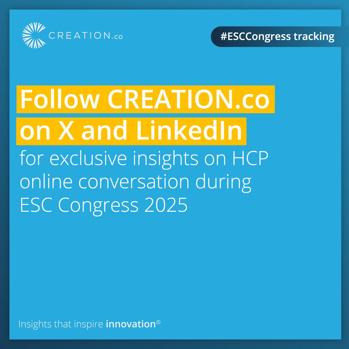 CREATION's tweet image. We've been tracking the online impact of HCPs talking online about the science being shared during the @escardio #ESCCongress.

The top-3 HCPs who engaged on social media, ranked in terms of our unique peer trust score, are:

1.@DrMarthaGulati

2.@slumberbell 

3.@purviparwani