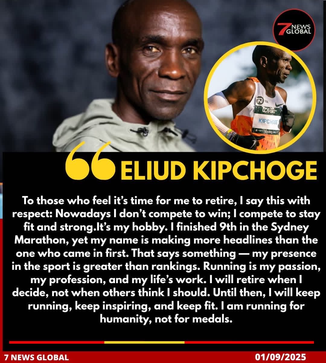 Eliud Kipchoge amesema msimletee 🤣