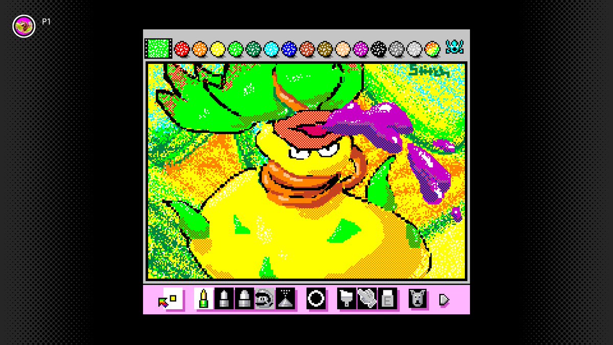 Finally sat down and did something on Mario Paint.