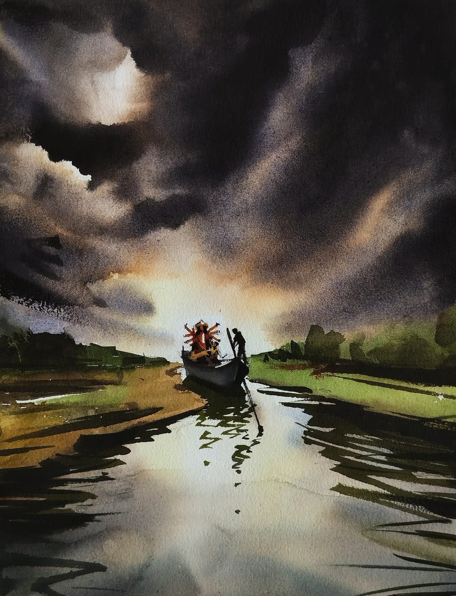 আগমনী ♥️

Watercolor on Paper.