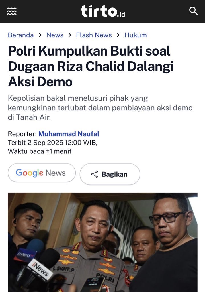 🥰💐🌹🌺🪷✨🌞🌈
S3LaMat sIAnG, ebuseet brow 🌷🌸🤯😂, b3g0 eM4Ng gR4t1s t4p1 j4ng4n d1b0r0Ng sEmU4 l4h bR0w 😎💮🌼🌻🌟🌙🪞🚓👮‍♂️💫🌸🍃

#ResetIndonesia 💚💖💚💖

tirto.id/polri-kumpulka…