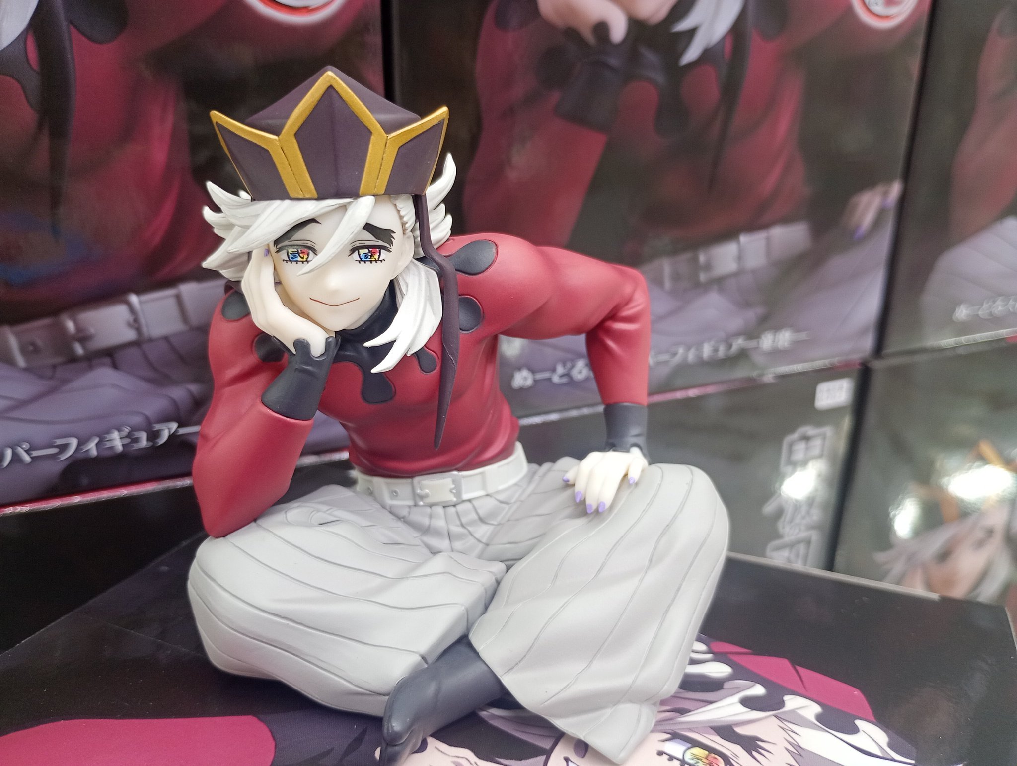 鬼滅の刃 ぬーどるストッパー　フィギュア童磨　ラウンドワン限定品　4個セット ラウンドワン限定】「鬼滅の刃」童磨のぬーどるストッパー