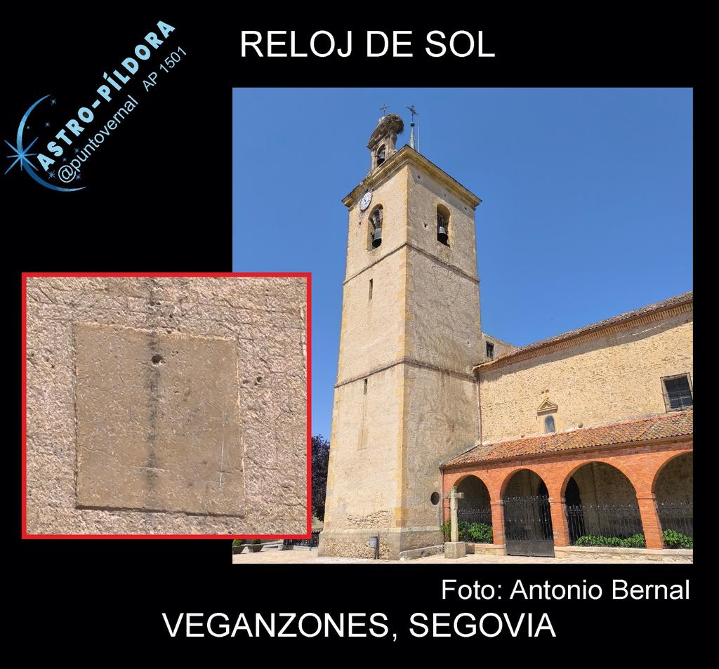 Reemplazado por un reloj mecánico en lo alto de la torre de la iglesia, parece que este reloj de Sol está dado por perdido: ya no tiene inscripciones ni estilete
