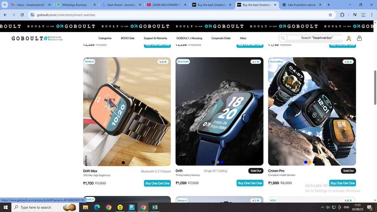 sharukhhhussain's tweet image. @go_boult What kind of sale is this where everything is SOLD OUT within seconds? Feels like a complete scam. No proper stock, no transparency—this is NOT how you treat your loyal customers.

Very disappointed. #GoBoult #SaleFail #CustomerExperience