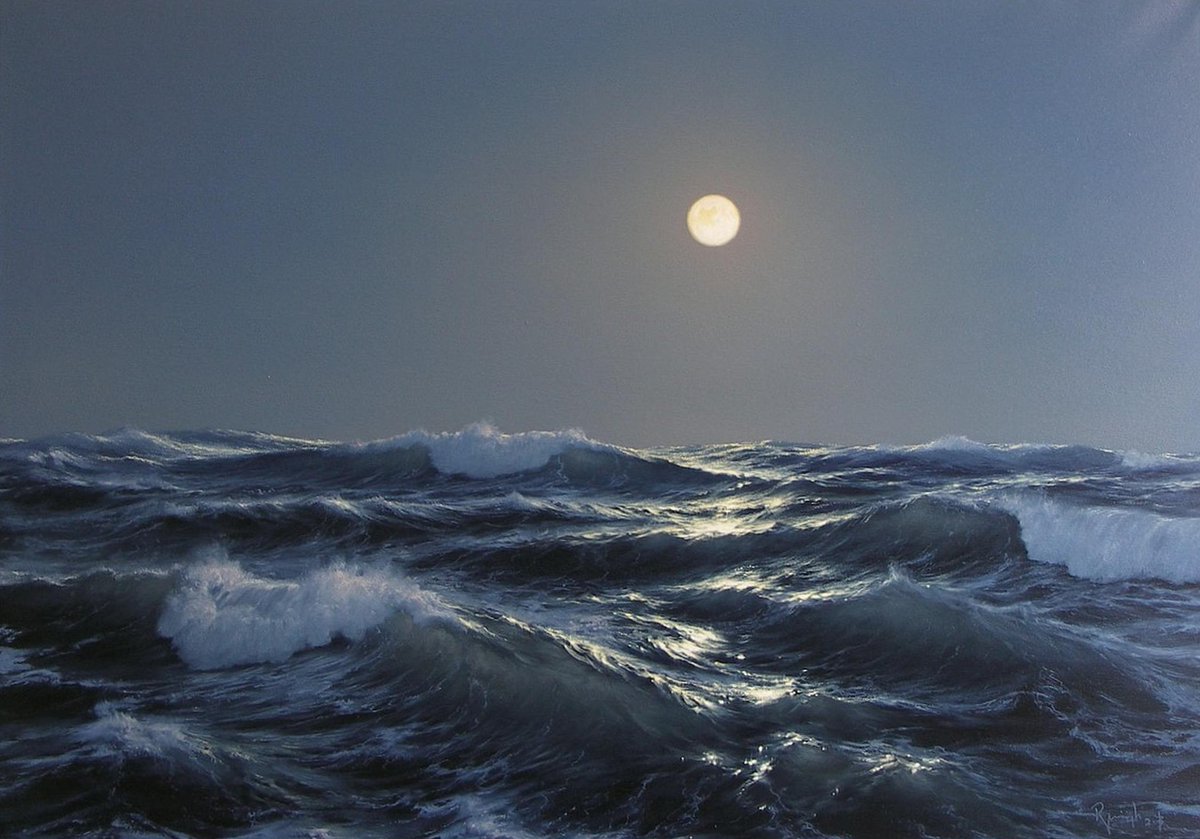 The sea rages without compass, but the moon remains fixed, eternal; the White soul must learn from this, that chaos without is nothing if there remains fidelity within. Every storm is survivable if blood remembers, if destiny is honored, if form is preserved.