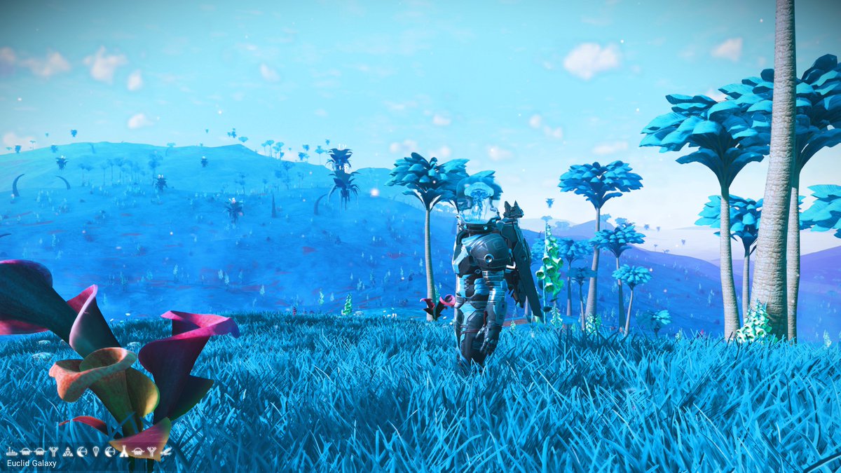 MangoMcFlytv's tweet photo. A very, very blue planet. #NoMansSky 

@hellogames @NoMansSky #twitch https://t.co/TkJgh5Knb6