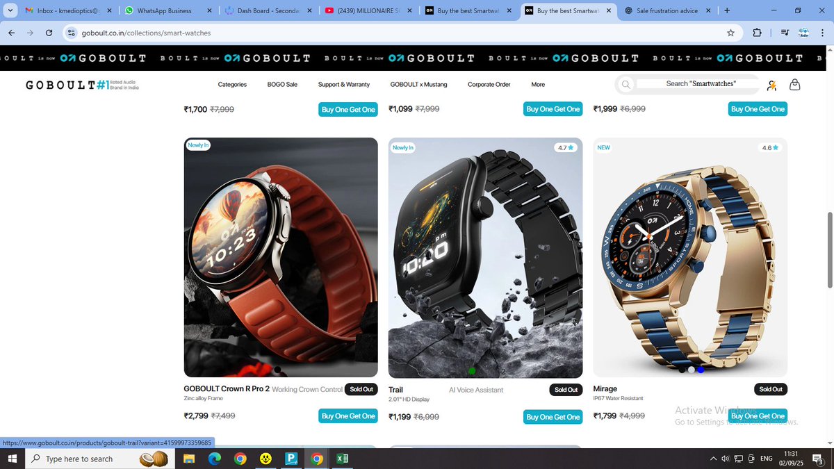 sharukhhhussain's tweet image. @go_boult What kind of sale is this where everything is SOLD OUT within seconds? Feels like a complete scam. No proper stock, no transparency—this is NOT how you treat your loyal customers.

Very disappointed. #GoBoult #SaleFail #CustomerExperience