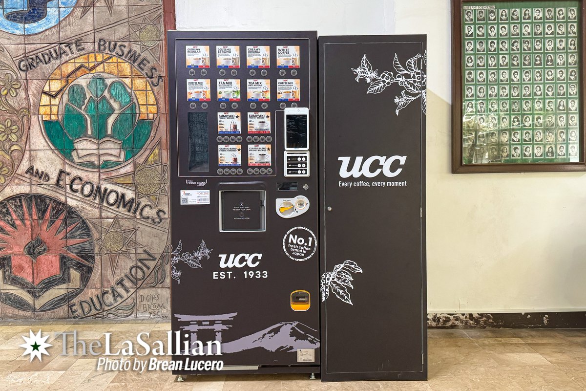 TheLaSallian's tweet photo. UNIVERSITY: UCC vending machines have been installed at several locations across the Manila Campus, offering various coffee beverage options. https://t.co/dQuO2qBdu8