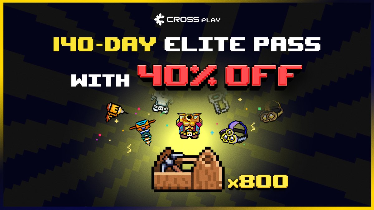 [CROSS PLAY Update – ELITE PASS 140 Days is Live!]

No more short renewals, no more hassle.  With the new ELITE PASS, you’ll enjoy 140 days of nonstop rewards — at 40% off compared to the 14-day plan.

What’s inside?
🎁 800 Gear Boxes in TOTAL!
- 5 Gear Boxes daily (for 140 days)