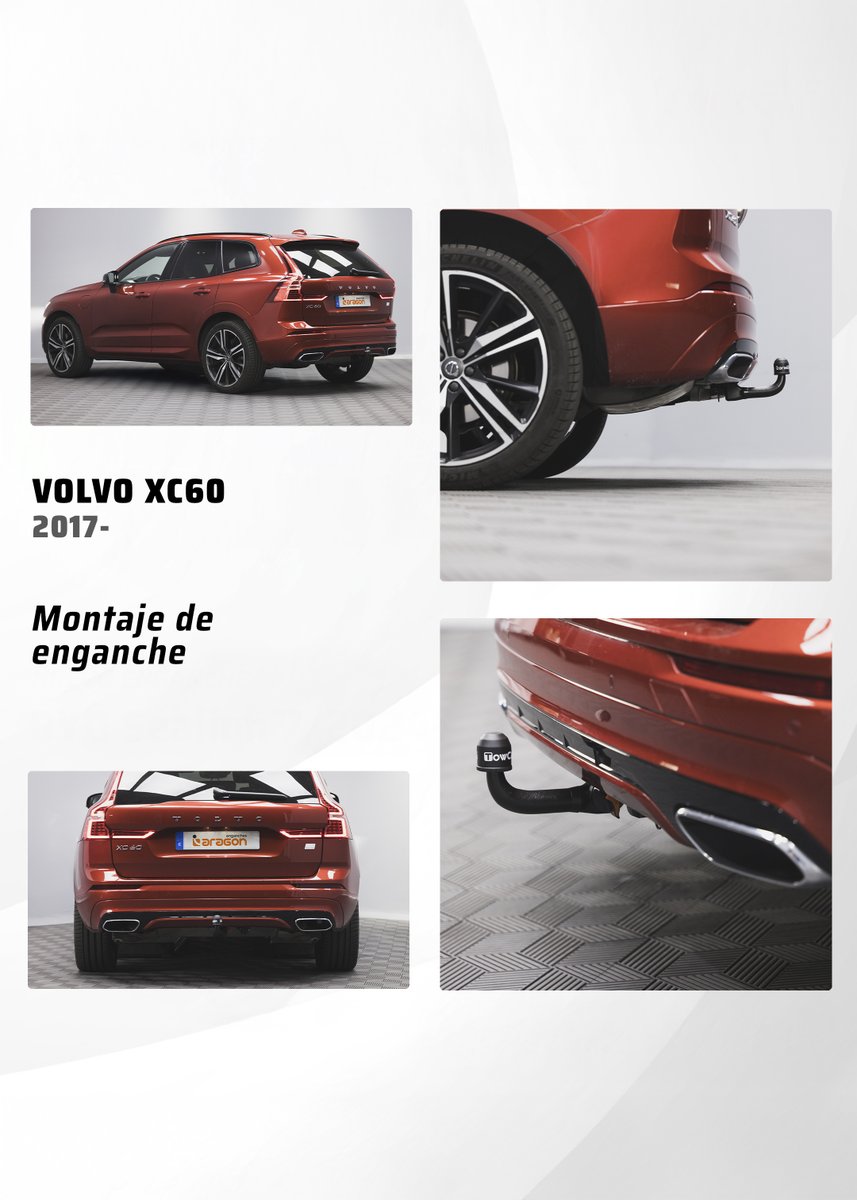 Tienes un Volvo XC60 y quieres saber cómo le queda un enganche? 🚙 En este post lo ves desde todos los ángulos.
👉 Bola desmontable vertical: soporta 165 kg y remolca hasta 2.850 kg.
✅ No tapa matrícula ni luz antiniebla.
