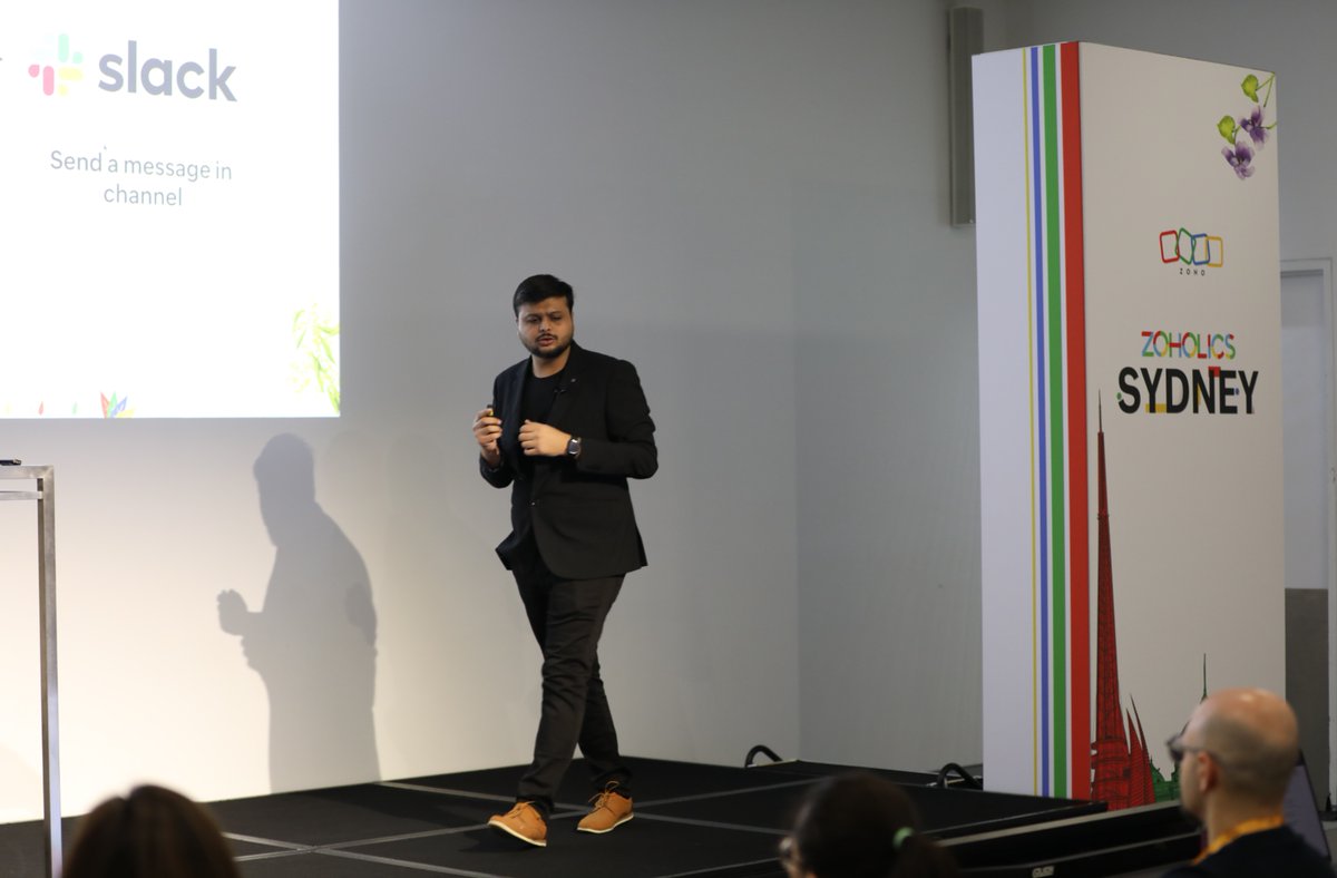 ZohoFlow's tweet image. It's a wrap at Zoholics Sydney 2025! We participated in the event and discussed our ideas about integration, best practices, our new features, and upcoming ones. A heartfelt thanks to everyone who was a part of the event. See you all again soon!