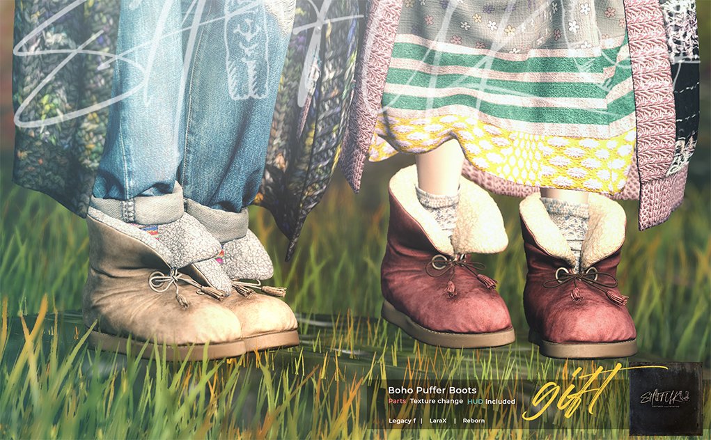 ⚡️SHIFUKU グループギフトのお知らせ⚡️

日頃の感謝を込めて秋の始まりのBohoスタイルにぴったんこなブーツをつくってみました。（ごめんなさいレディスONLY!）

SHIFUKUグループへのご参加（無料）でどなたでもお受け取りいただけます。