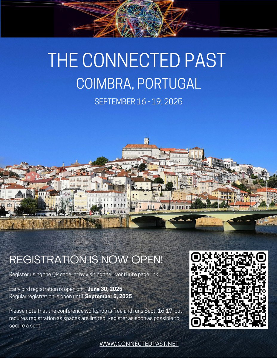 Will I see you at the Connected Past Coimbra, Portugal? 😃

REGISTER BY 5 SEPTEMBER (i.e. THIS Friday), at: 
eventbrite.co.uk/e/connected-pa…

More info on this and future TCP events: connectedpast.net