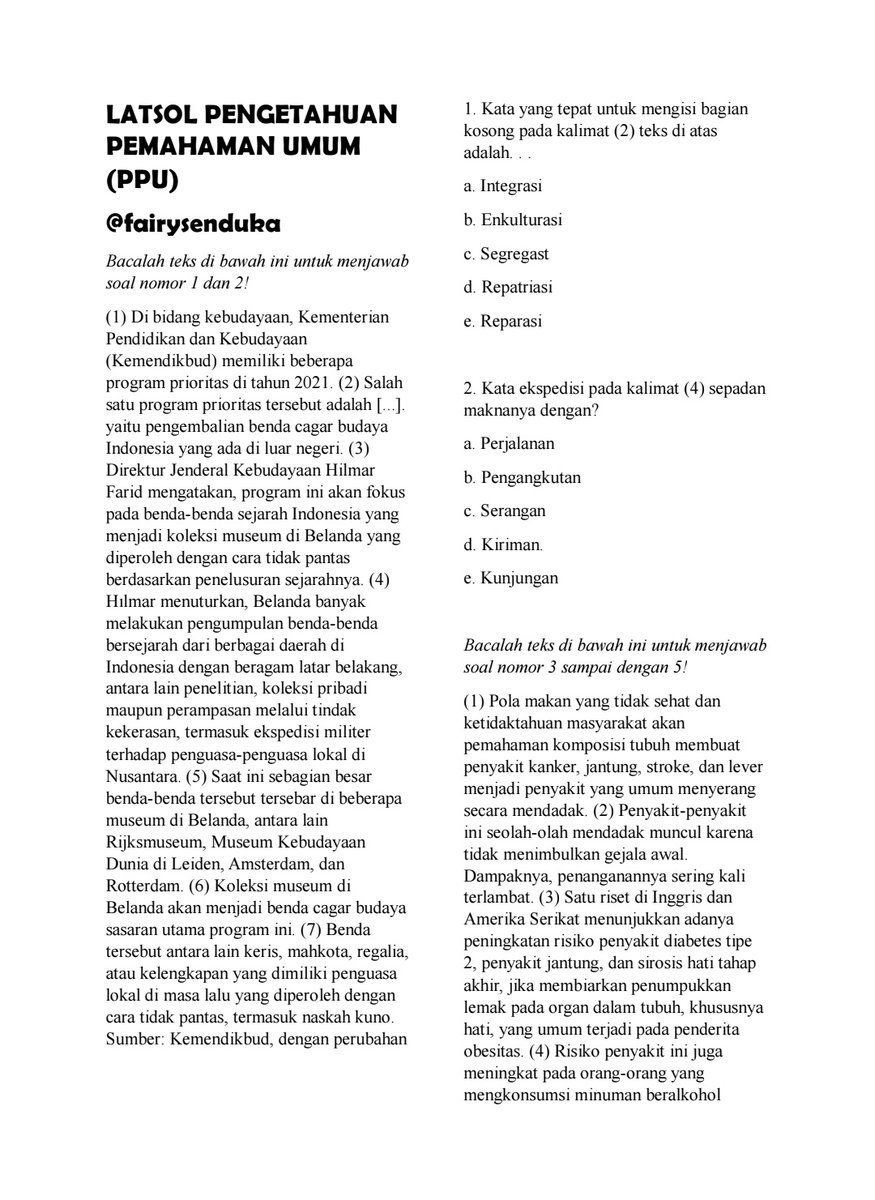 fairysenduka's tweet image. *_˖⋆࿐໋ ✦۟    ࣭   ⊹ㅤ𝜗𝜚 LATSOL PPU (UTBK)

#studytwt #AMBISVERSE #snbt2026