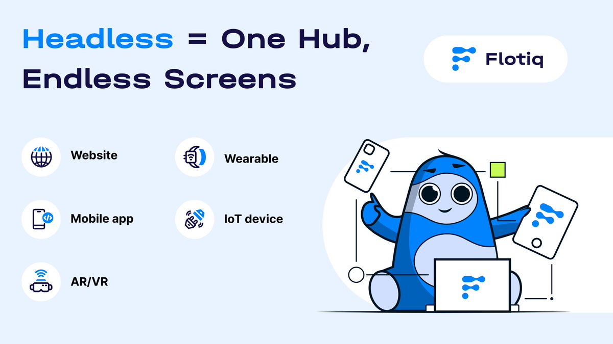 flotiq's tweet image. #TechInsights: #HeadlessCMS works like #Netflix for content 🎬 One library, any screen. 
✅Editors focus on content  
✅Developers use any framework  
🌍Future-proof delivery  
🤔Curious how it changes the game? Read our guide: flotiq.com/blog/headless-…

#Flotiq #ContentMarketing