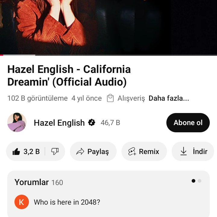Her yıl güncellememek için direkt 2048 yazmış jfkddhjdhdhd