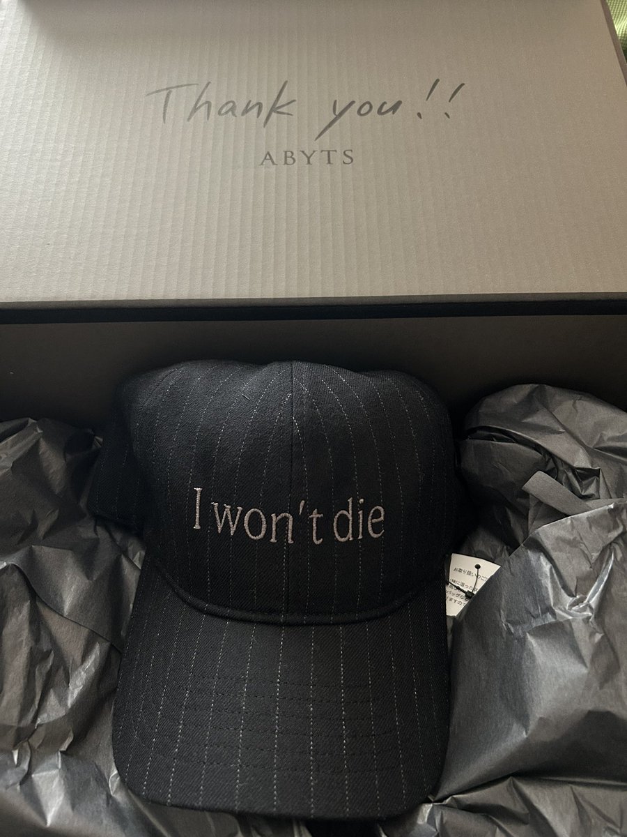 ABYTS キャップ グラスハート I won't die 佐藤健 ABYTS キャップ