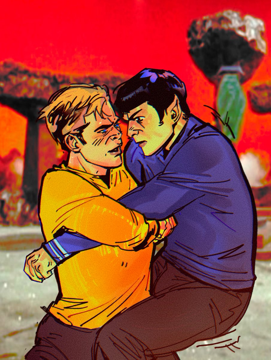 SpicyboeLives's tweet image. AOS Spirk you’re real to me #spock #captiankirk