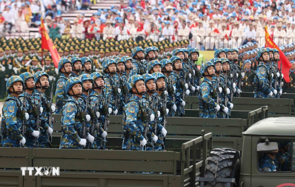 Miguel Díaz-Canel Bermúdez (@diazcanelb) on Twitter photo Impresionante el Desfile militar por el 80 aniversario de la independencia de #Vietnam, en la histórica plaza Ba Dinh, donde Ho Chi Minh leyó la trascendental Declaración en 1945.
Honor y emoción profunda representar a #Cuba en la celebración de tan entrañables hermanos. Impresionante el Desfile militar por el 80 aniversario de la independencia de #Vietnam, en la histórica plaza Ba Dinh, donde Ho Chi Minh leyó la trascendental Declaración en 1945.
Honor y emoción profunda representar a #Cuba en la celebración de tan entrañables hermanos.