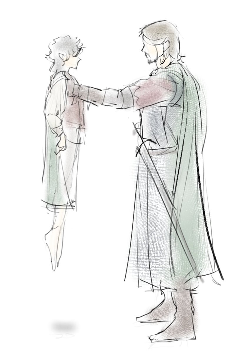_lukavyi's tweet photo. #LOTR #FrodoBaggins #Boromir https://t.co/5X24eJYhDO
