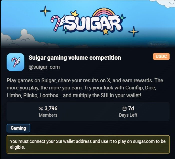 Max Fox ๐โก (@mrdropxyz_) on Twitter photo Good morning <a href="/GiveRep/">GiveRep</a> Fam
The sweetest DeFi wave is here with <a href="/Suigar_com/">Suigar</a> ๐ฌ
Not just DeFi โ dive into fun games + rewards that keep the community buzzing ๐ฎโจ
Only 7 days left to grab $750 for the top volume creator ๐
Donโt miss the chance to play, trade & earn!
Stay $REP ๐ฅ Good morning <a href="/GiveRep/">GiveRep</a> Fam
The sweetest DeFi wave is here with <a href="/Suigar_com/">Suigar</a> ๐ฌ
Not just DeFi โ dive into fun games + rewards that keep the community buzzing ๐ฎโจ
Only 7 days left to grab $750 for the top volume creator ๐
Donโt miss the chance to play, trade & earn!
Stay $REP ๐ฅ