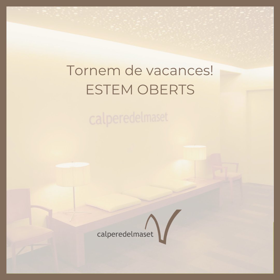 🎉 Tornem de vacances amb moltes ganes!

Aquest migdia ja tornem a estar oberts i amb la cuina a punt perquè pugueu gaudir dels vostres plats preferits. 🍽️✨

Us hi esperem!