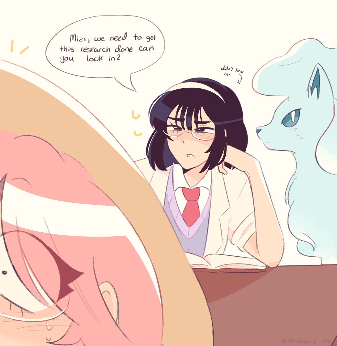 (pokemon au) shes fumbling !! #mizisua