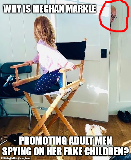 Ok. This is CREEPY!
Meghan Markle posted this pic of a man spying on her fake daughter.
But WHY?
#MeghanMarkleExposed #MeghanMarkleAmericanPsycho #MeghanIsTheProblem 
#MeghanMarkleIsAConArtist 
#meghanmarkleisanarcissist 
Meghan Markle was never pregnant!